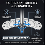 Grilled needle guard plate